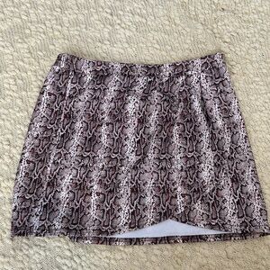 Versona Black and Gray Mini Pencil Skirt